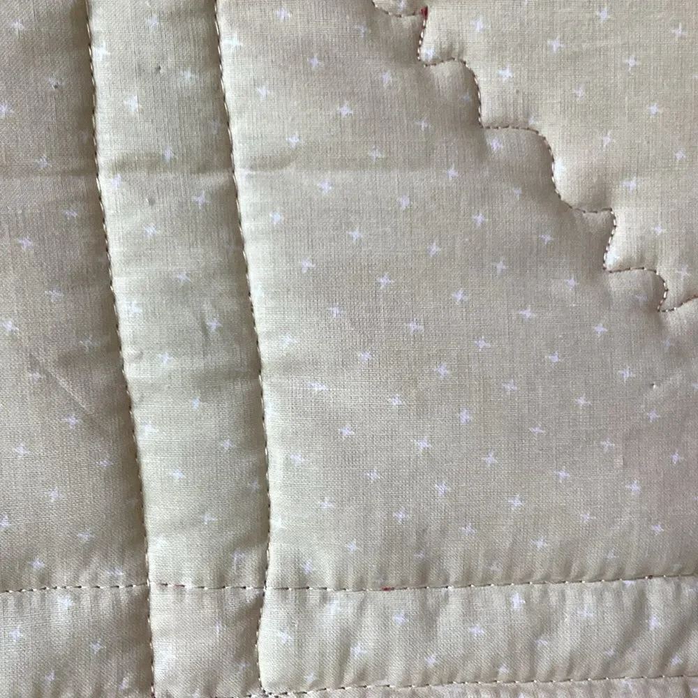 Elegant Pink and Green Patchwork Quilt